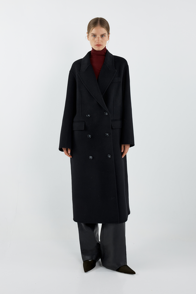 TERESA WOOL COAT - BLACK – Sofia Irina