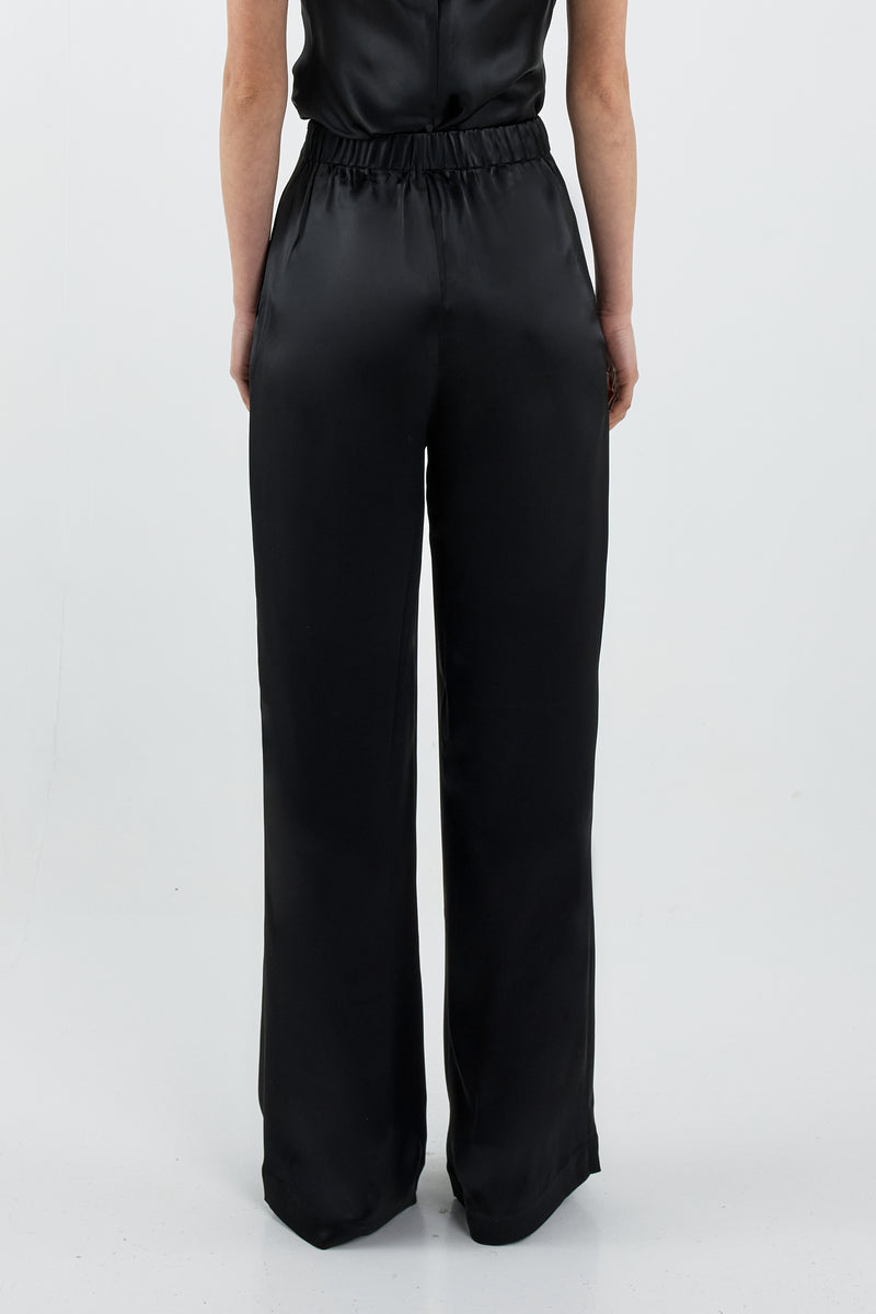 パンツ frey SATIN WATER PANTS Black JANE SATIN PANT – Sofia Irina