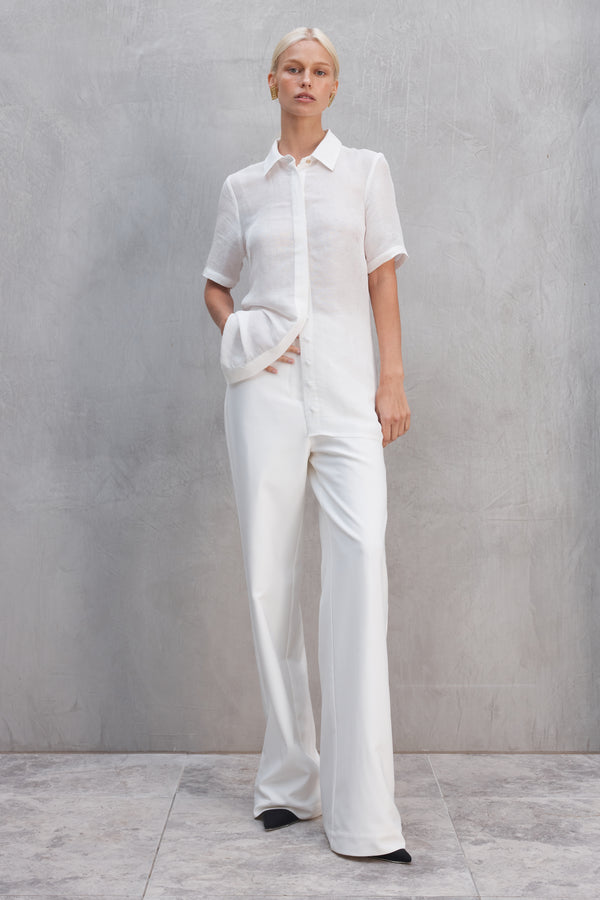 ROMI SILK LINEN BLOUSE