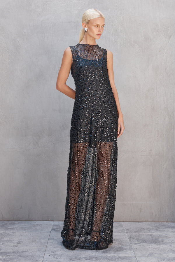 JEWEL GOWN - BLACK