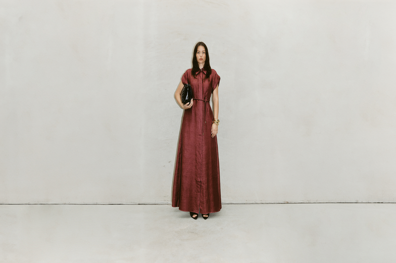 JANELLE MAXI SHIRT DRESS RICH CHOCOLATE - PRE ORDER AVAILABLE