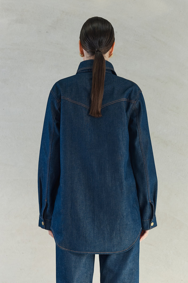 JOSEFINA DENIM SHIRT - INDIGO