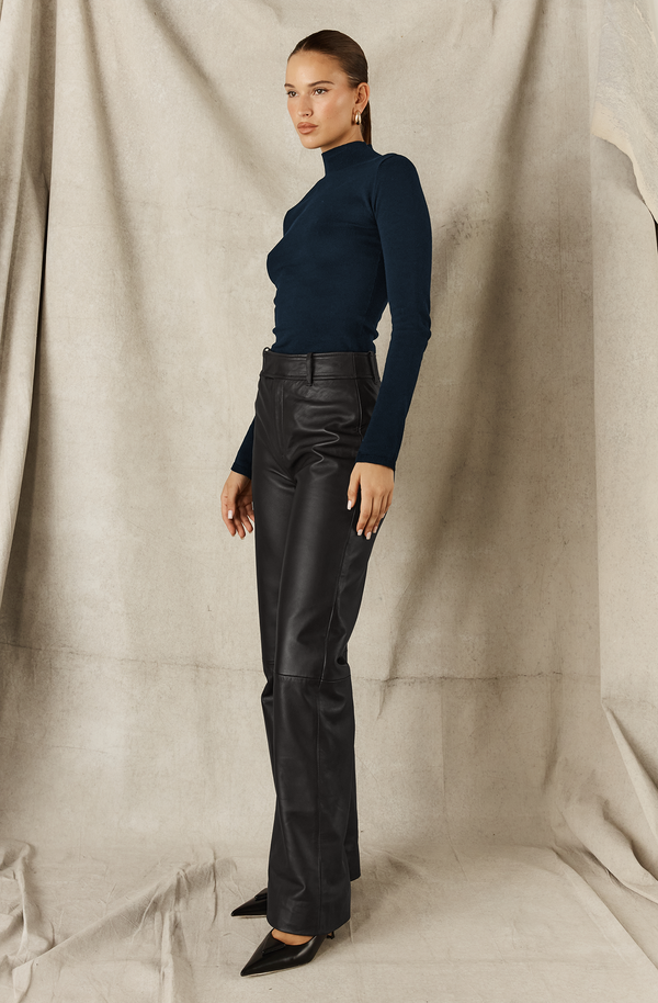 LEATHER PANT - MIDNIGHT BLUE PRE-ORDER AVAILABLE (DELIVERING MID MAY)