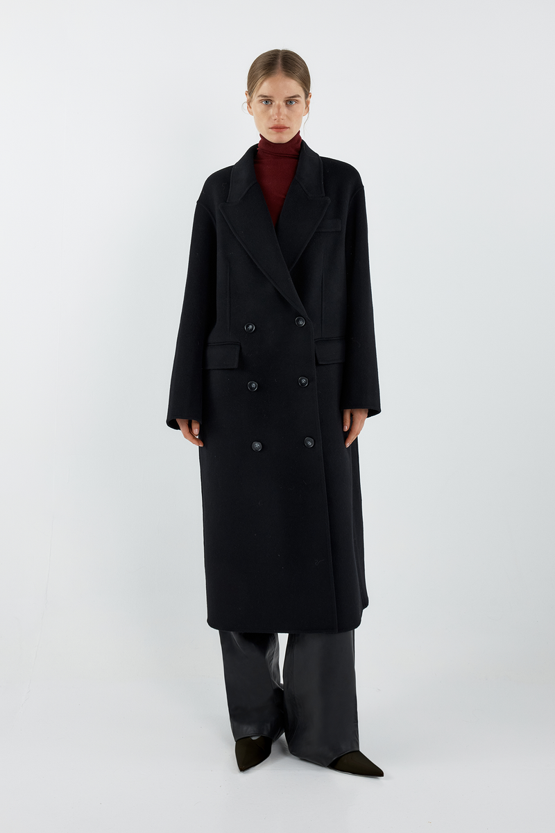 TERESA WOOL COAT - BLACK – Sofia Irina