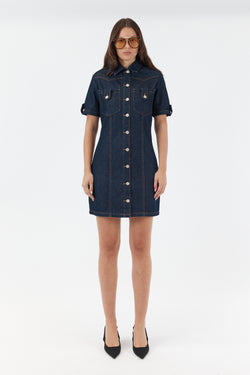 ALILA MINI DRESS INDIGO RINSE
