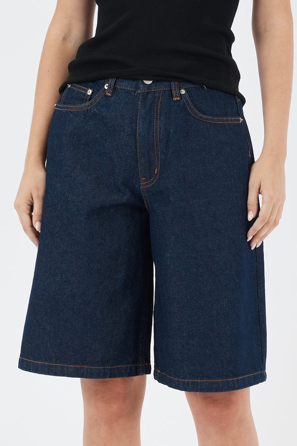 JENNA BERMUDA DENIM SHORT INDIGO RINSE