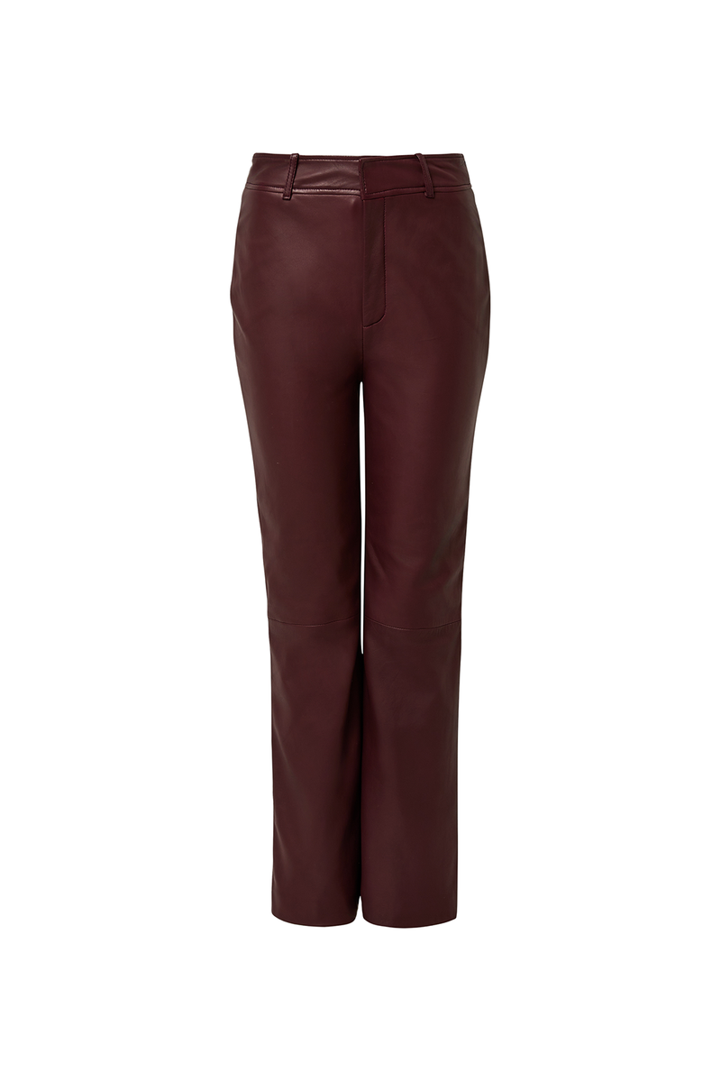 LEATHER PANT MERLOT